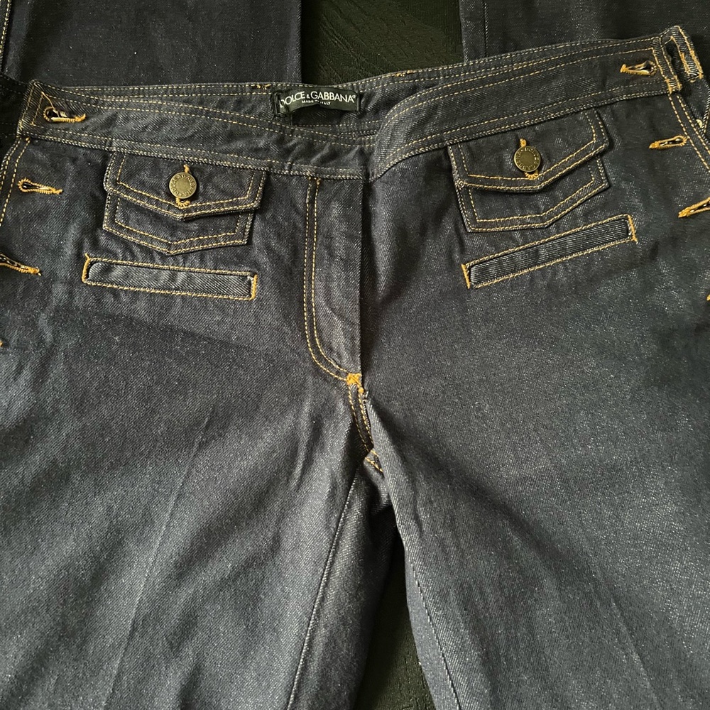 Dolce & Gabbana Vintage Pantalone Wide Leg Jeans